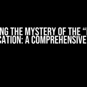 Unlocking the Mystery of the “nosync” dblocation: A Comprehensive Guide